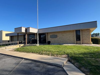 front entrance to commercial building
